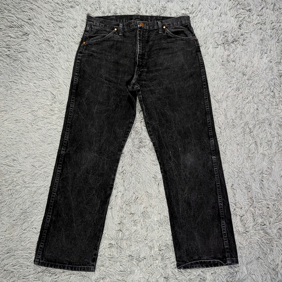 Wrangler Jeans Wrangler Jeans Mens 36x3 Black Cowboy Cut Original